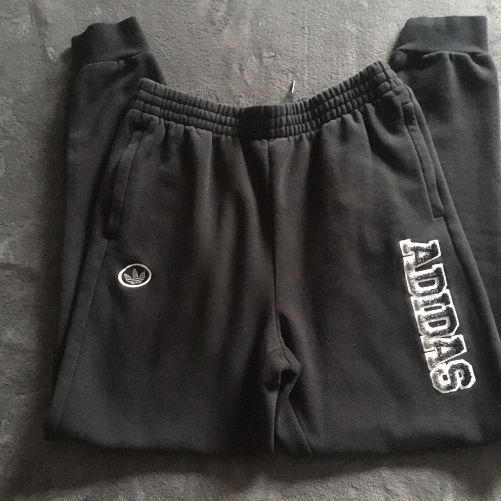 Adidas Kids Black Jogger Pants. - Picture 4 of 6